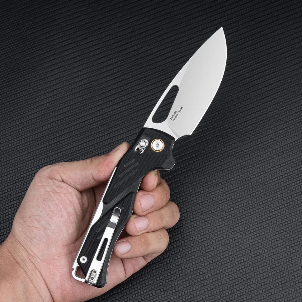 Ніж складаний туристичний SRM Mirage 239X-GB (9.2 см) 14C28N / G10 чорний - фото 19