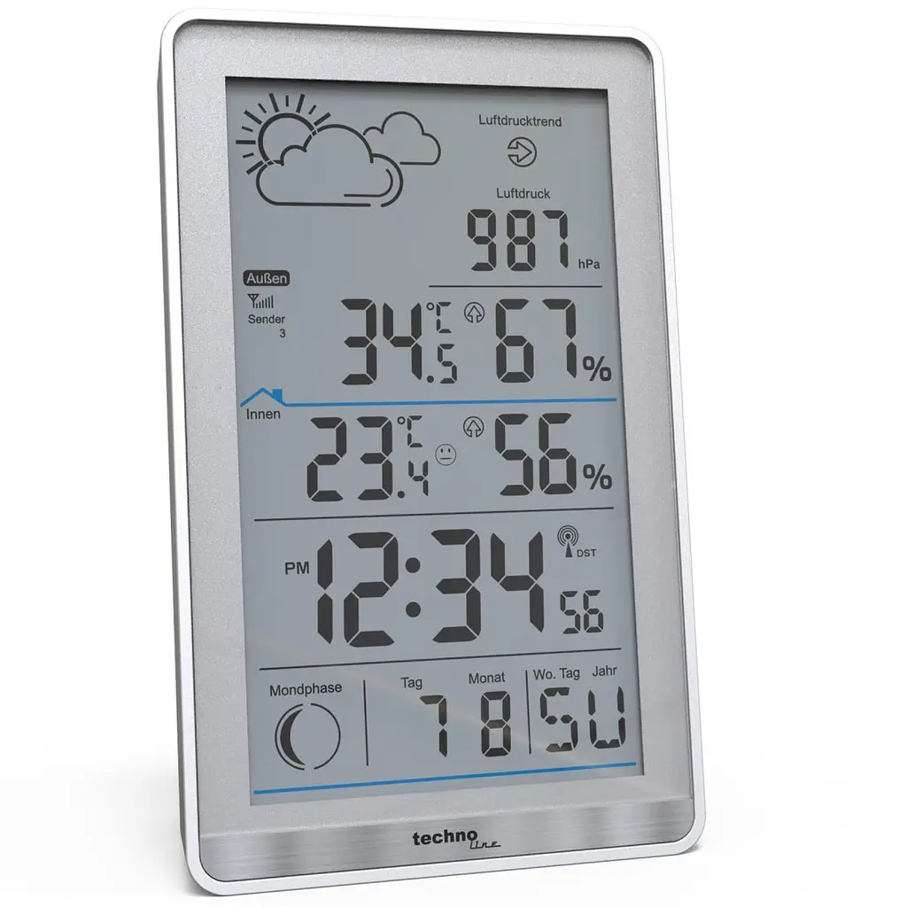 Метеостанція Technoline WS9218 Silver (WS9218) - фото 8