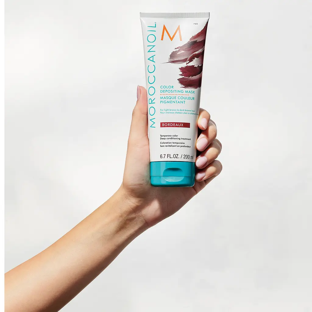 Тонувальна поживна маска Bordeaux Moroccanoil Color Depositing Бордо 200 мл - фото 5
