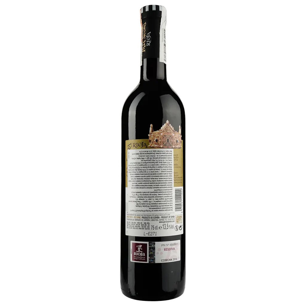Вино Pata Negra Do Rioja Reserva Tempranillo, 13,5%, 0,75 л (AT3C016) - фото 2