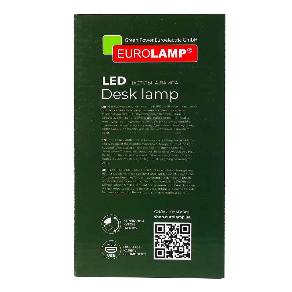Настольная лампа Eurolamp LED SMART с аккумулятором 3W 2800-6500K dimmable USB Type-C белая (LED-TLB-3W(white)USB) - фото 5