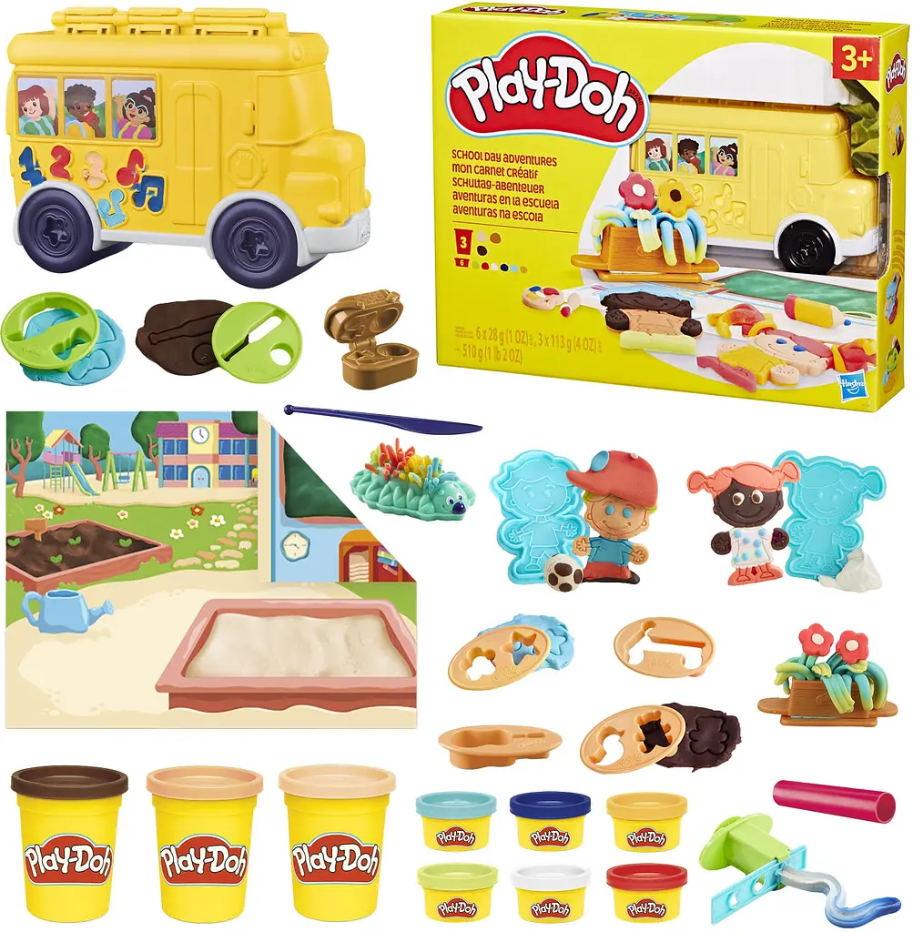 Набір для творчості Hasbro з масою для ліплення Hasbro Play-Doh Шкільні пригоди (F9140) - фото 3