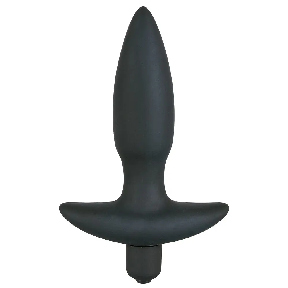 Анальна пробка з вібрацією Orion Black Velvet Vibrating Plug Small, 13х2.7 см, S