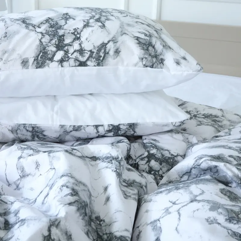 Простирадло MirSon Бязь 17-4812 Lausanne 200x220 см біле (2200009017636) - фото 4