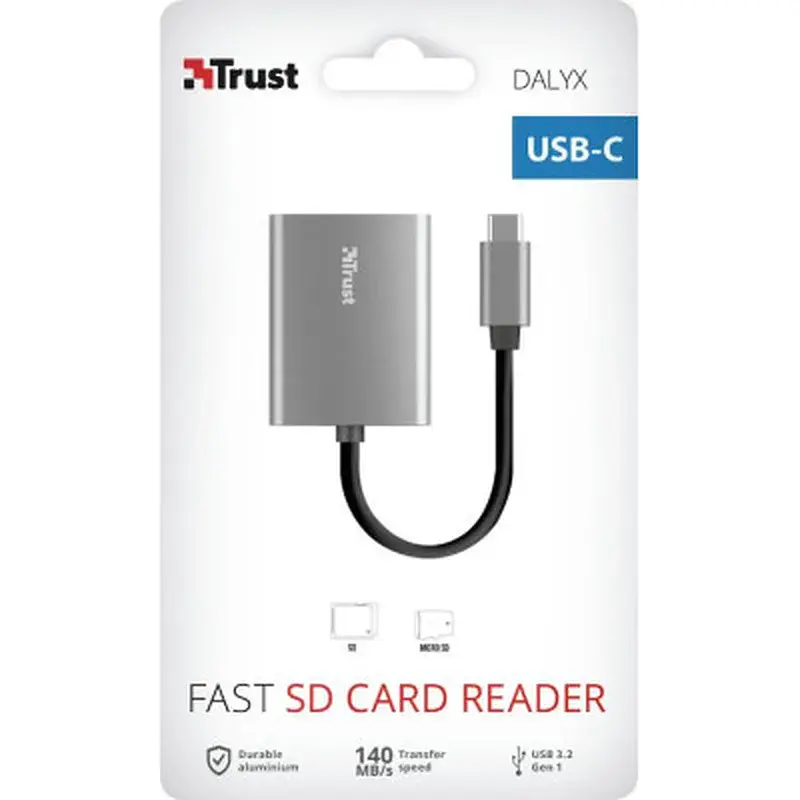 Зчитувач флеш-карт Trust Dalyx Fast USB-С Card reader (24136) - фото 6