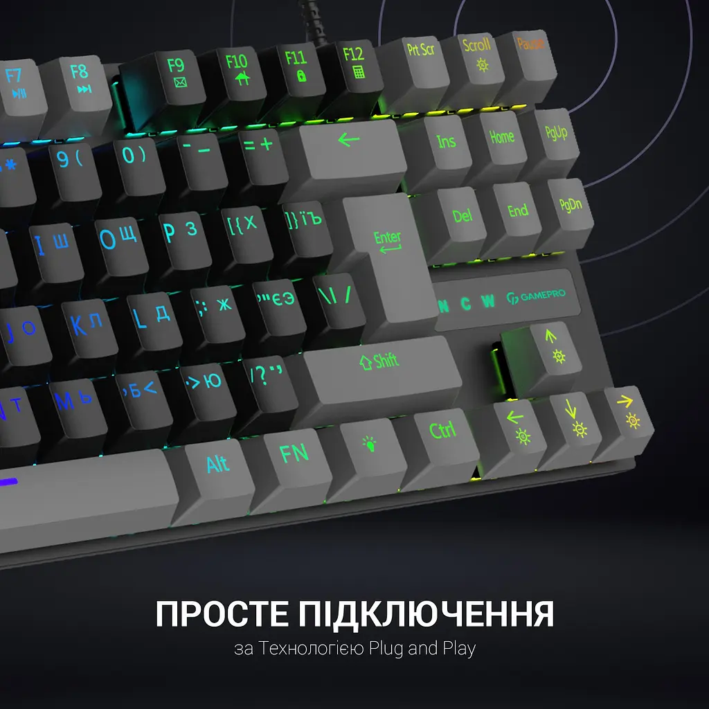 Клавиатура GamePro Red Switch механическая (MK100R) - фото 8