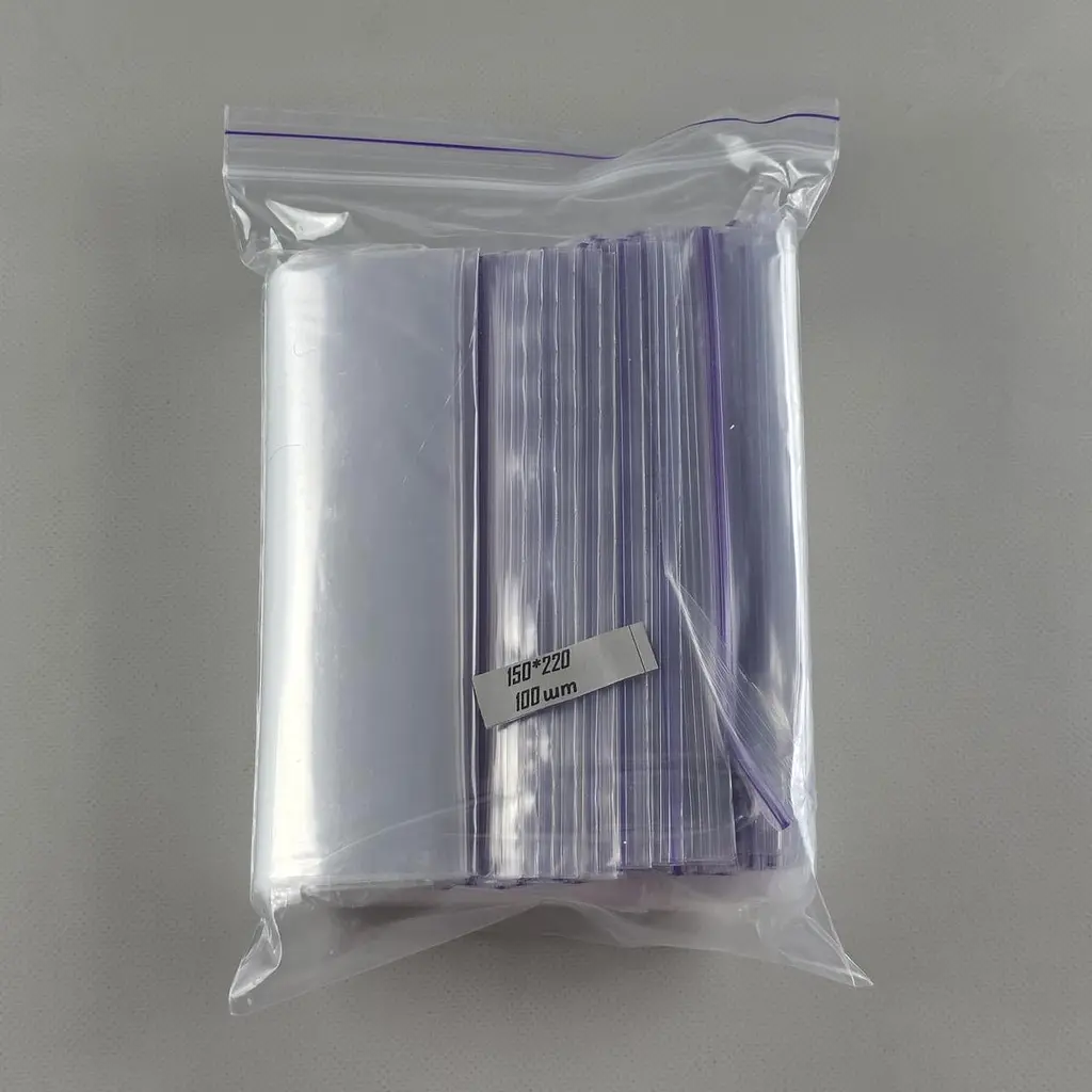 Пакети Zip-Lock прозорі 15x22 см, 100 шт, 50 мкм, поліетиленові пакети із застібкою - фото 3