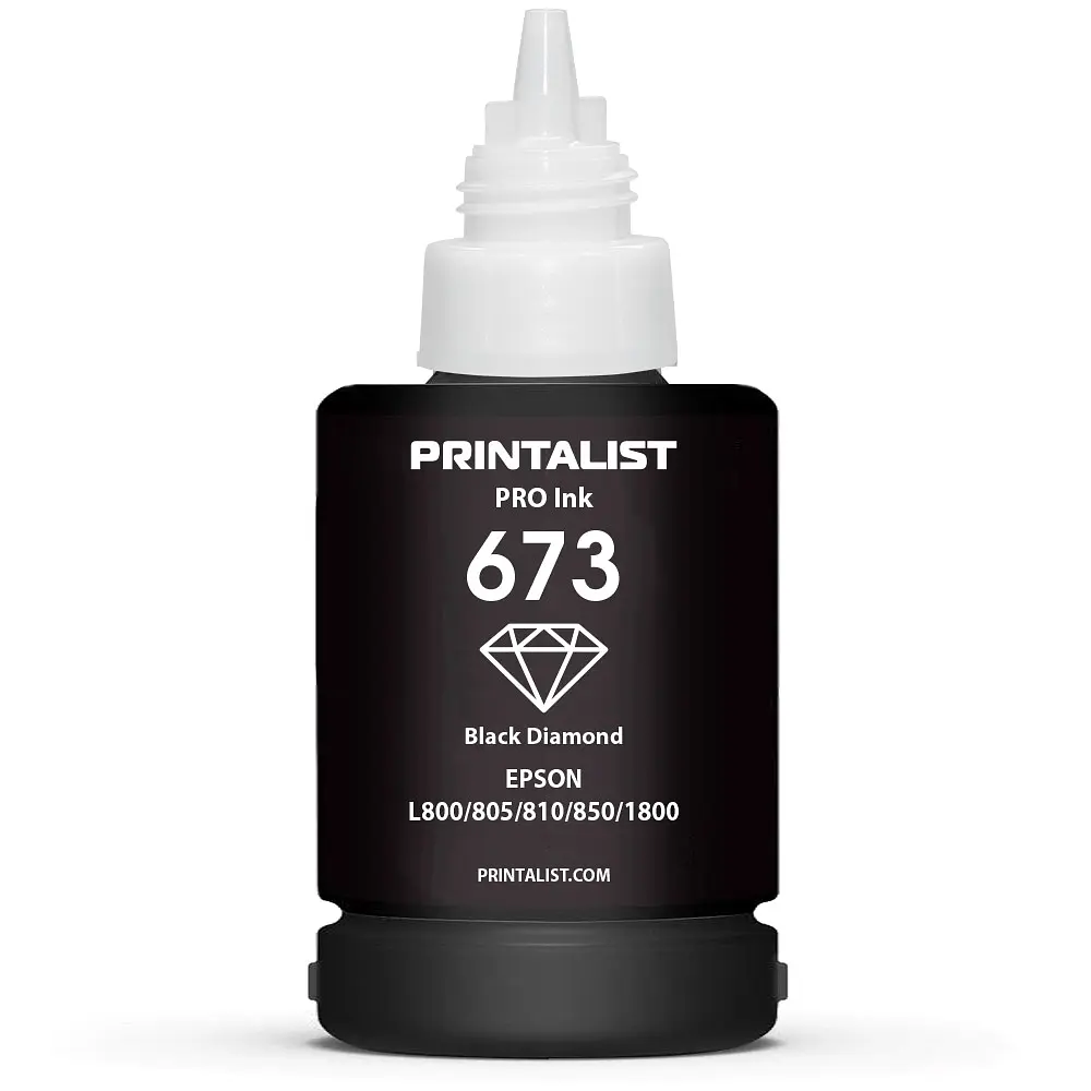 Чорнило PRINTALIST 673 для Epson L800 140г Black водорозчинне (PL673B) - фото 3