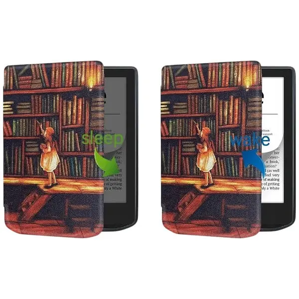 Чехол-книга BeCover Smart Case для PocketBook 629 Verse / 634 Verse Pro 6" Library Girl (710975) - фото 5