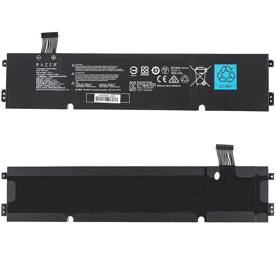 Батарея для ноутбука Razer RZ09-351 (Blade 15 Base 2021) 15.2V 4000mAh 60.8Wh Чорний - фото 2