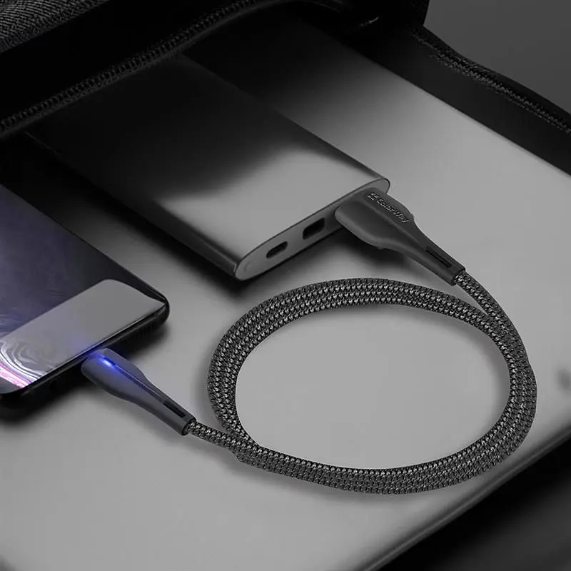 Кабель ColorWay USB - micro USB (M/M), PVC + Led, 2.4 А, 1 м, Black (CW-CBUM034-BK) - фото 5