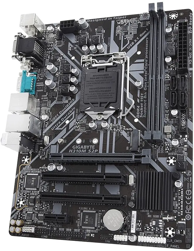 Материнська плата Gigabyte H310M S2P LGA 1151v2 (H310M S2P) Б/В - фото 2