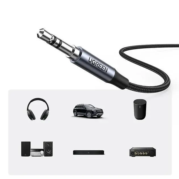 Кабель Ugreen Mini Jack 3.5mm to USB Type C CM450 DAC-чип 1м Black (25108) - фото 4
