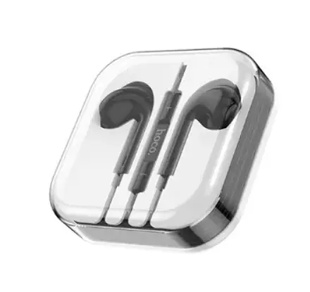 Навушники Hoco M101 Max Crystal grace wire-controlled earphones with microphone Black - фото 2