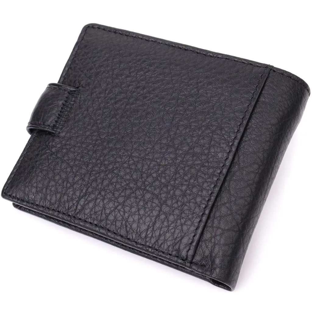 Чоловічий гаманець зручного розміру ST Leather 22471 чорний - фото 6