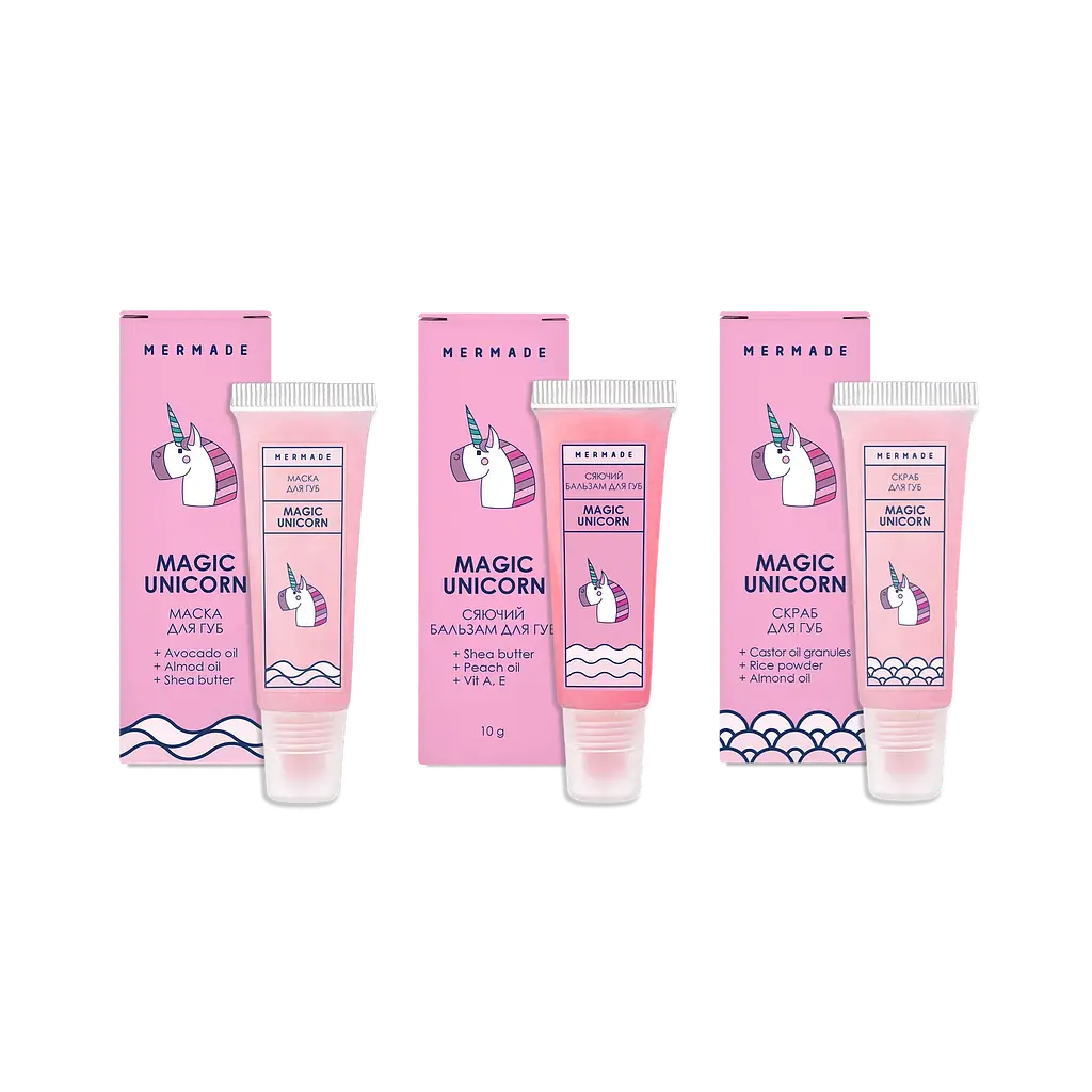 Набір для догляду за губами Mermade Magic Unicorn Lip Care Set - фото 3