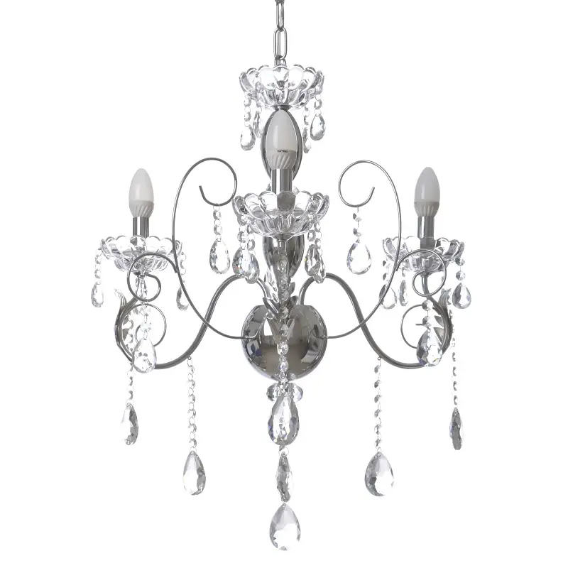 Люстра свеча Brille подвесная хрустальная E14 60W (BCL-658S/3) - фото 7