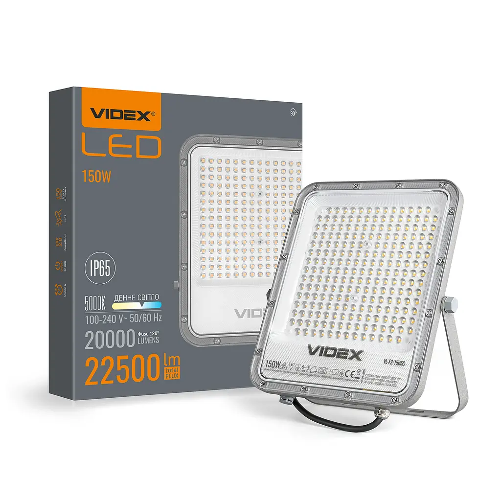 LED прожектор Videx Premium F2, 150W 5000K (26172-000)