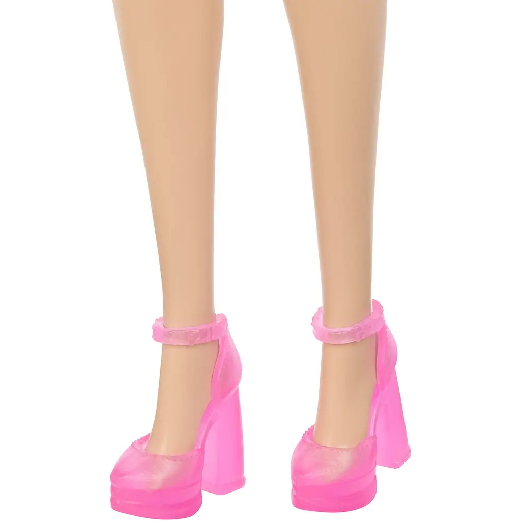 Лялька Barbie Супер стиль у рожевій сукні з принтом (блондинка) (JLG03) - фото 3