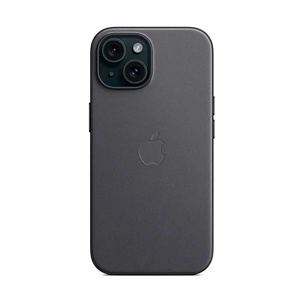 Чехол для Apple iPhone 15 Plus, FineWoven Case with MagSafe, черный, защитная накладка из материала FineWoven, противоударный, для iPhone, защита всего корпуса, поддержка беспроводной зарядки и MagSafe, (ARM71977) - фото 7