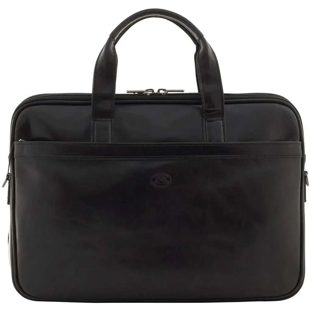 Чоловічий портфель з натуральної шкіри Tony Perotti Italico 7044-40 nero (90641) Чорний