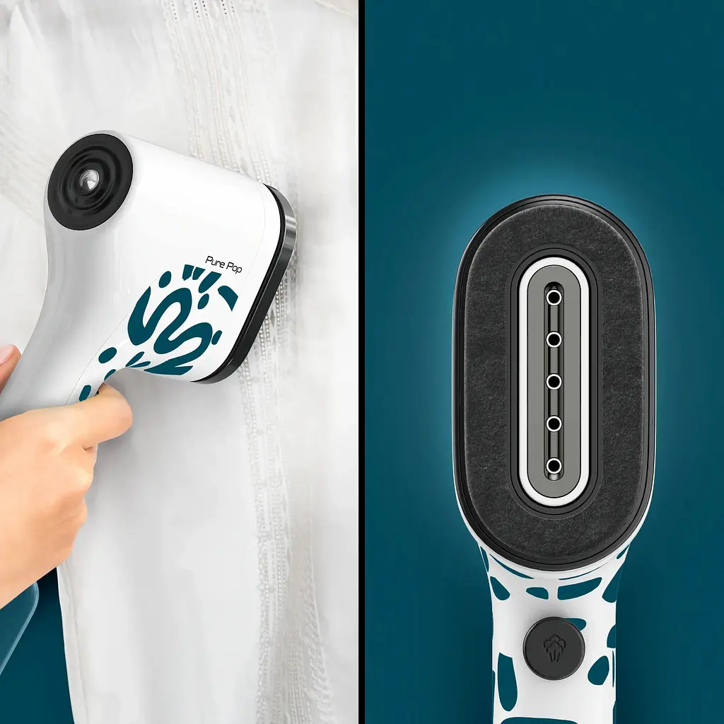 Отпариватель Tefal Pure Pop Home & Travel 1300 Вт бело-синий (DT2040E1) - фото 7