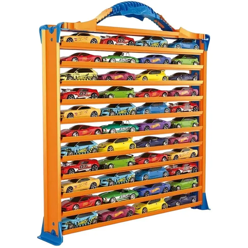 Игровой гараж Hot Wheels с дорожками для хранения машинок (HWCC9B) - фото 2