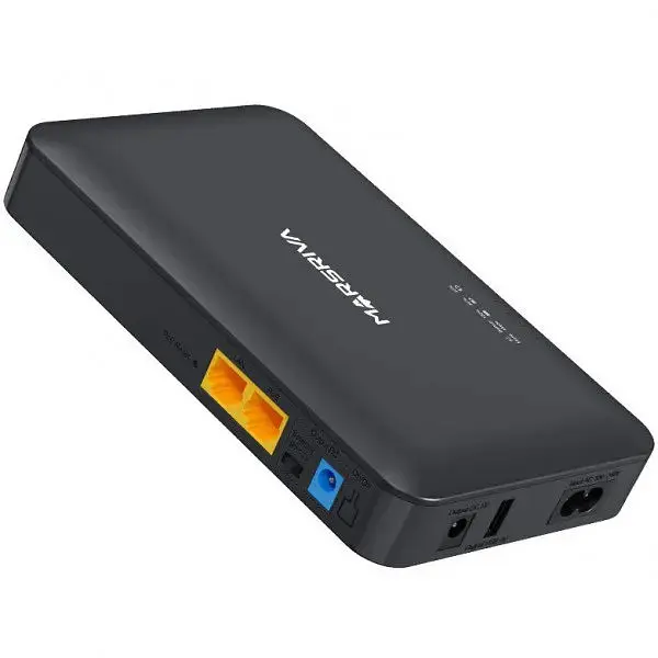 ДБЖ для роутерів і мережевого обладнання MARSRIVA KP2 Plus 16000 mAh - 240VAC 2 х DC + PoE24V1A + USB OUT - фото 5