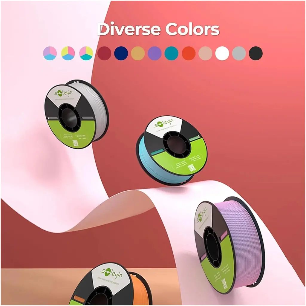 Пластик для 3D-принтера Creality Soleyin matte 1кг, 1.75мм, black (3301010513) - фото 3