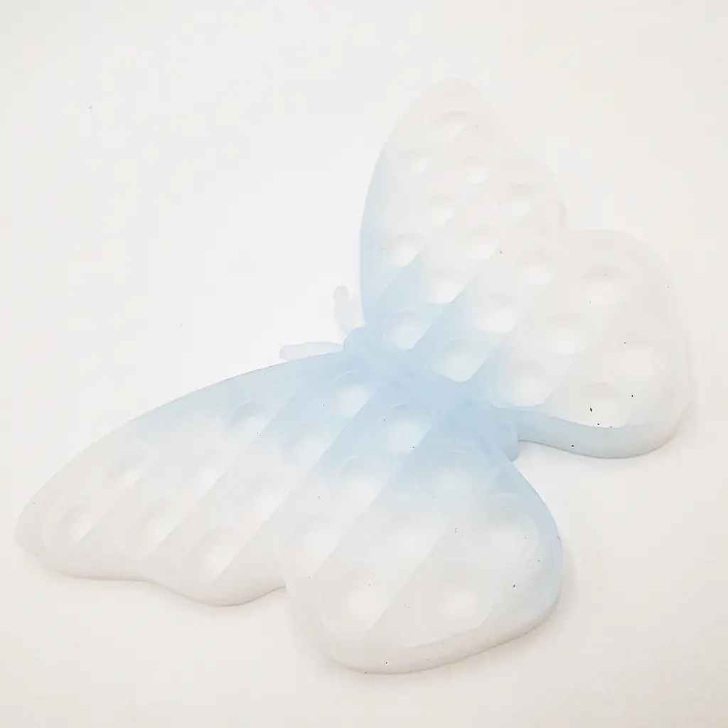 Сенсорна іграшка антистрес силіконова нескінченна пухирець поп іт UKC Pop It Fidget метелик білий - фото 5