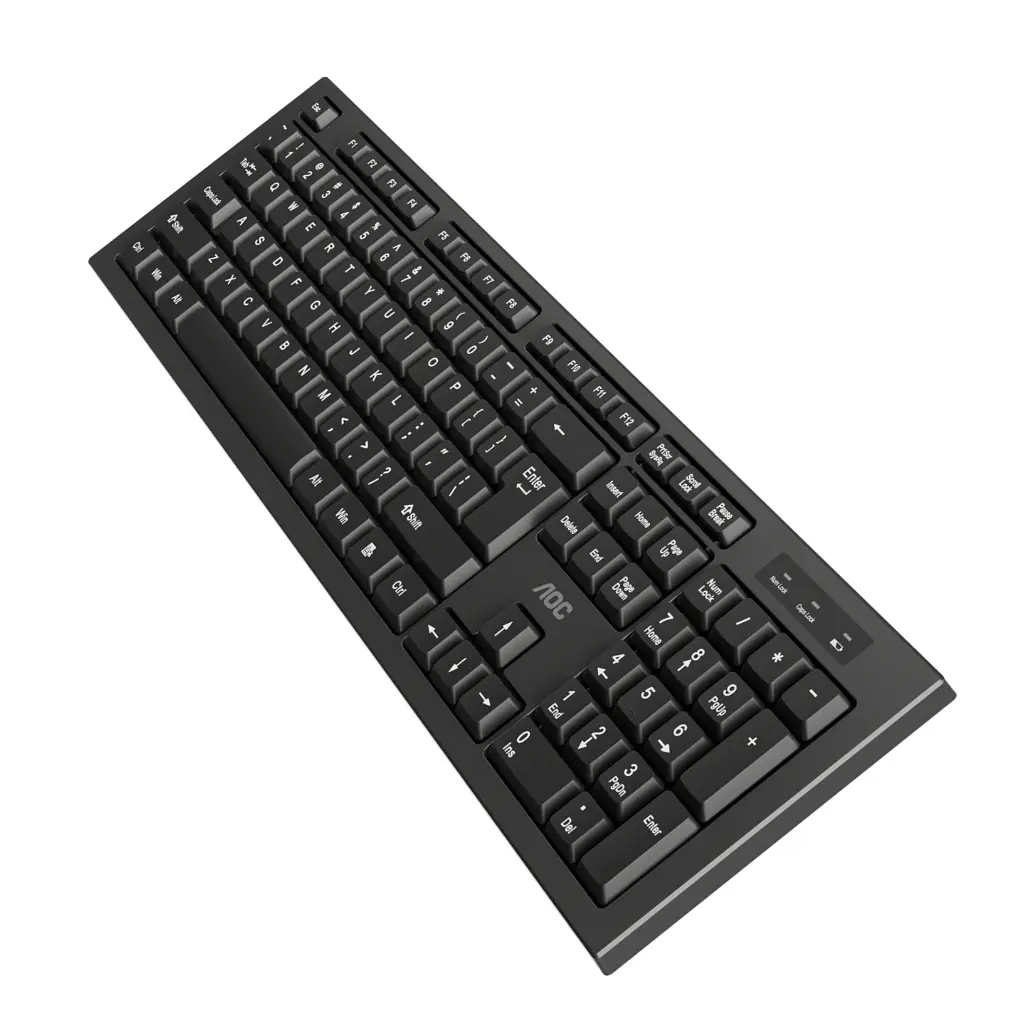 Комплект AOC KM210B Wireless UA Black (KM210B/97) - фото 9