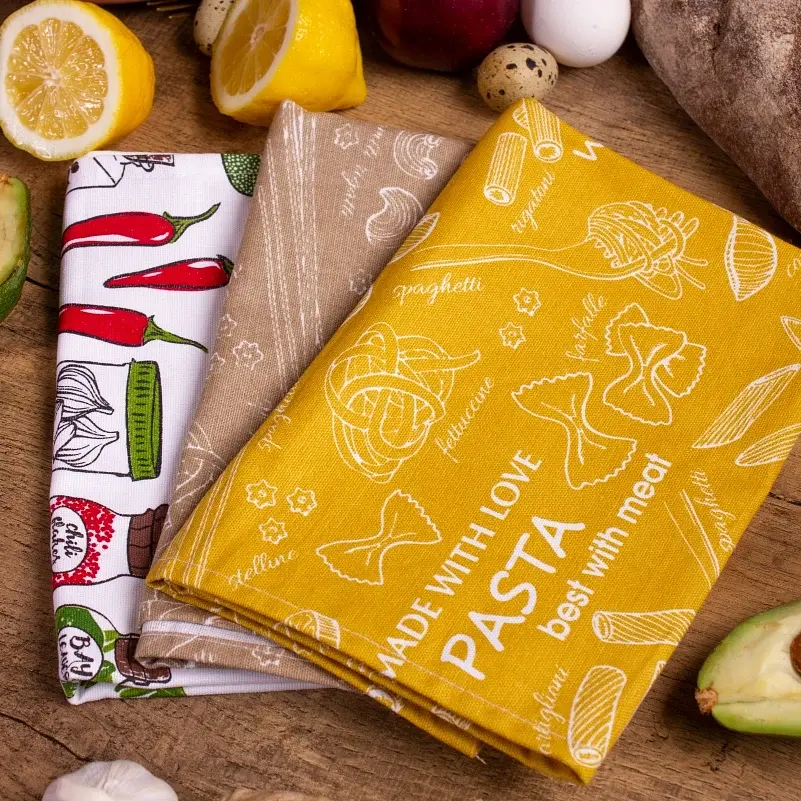 Набор полотенец MirSon №648 Everything is homemade 60х45 см 3 шт. (2200006741053) - фото 2