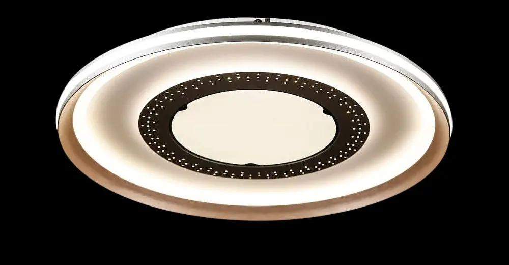 Люстра стельова LED Splendid Ray L55088/500B/1, 1 лампа, 50 см, сірий/золотий, димер, сучасний стиль - фото 4