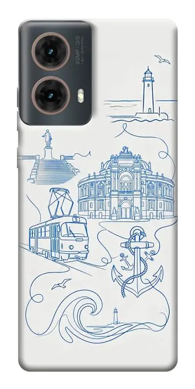 TPU чохол Demsky Southern pearl для Motorola Moto G85