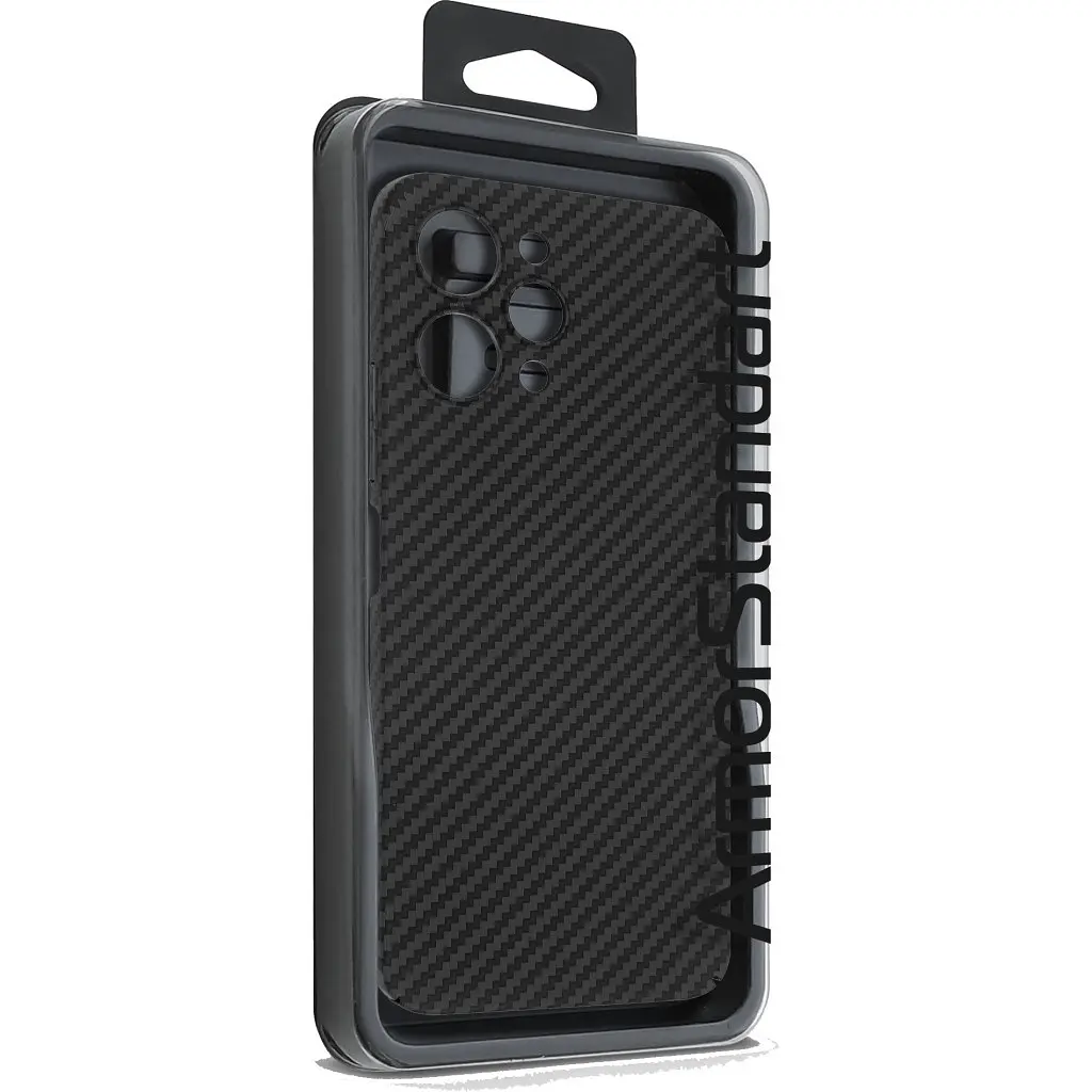 Чохол до мобільного телефона Armorstandart LikeCarbon Xiaomi Redmi 12 4G Black (ARM71941) - фото 3