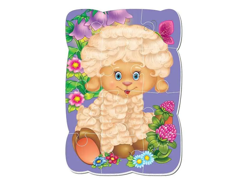Пазли магнітні VLADI TOYS А5 Малюк зможе "Овечка" VT3301-02 - фото 2