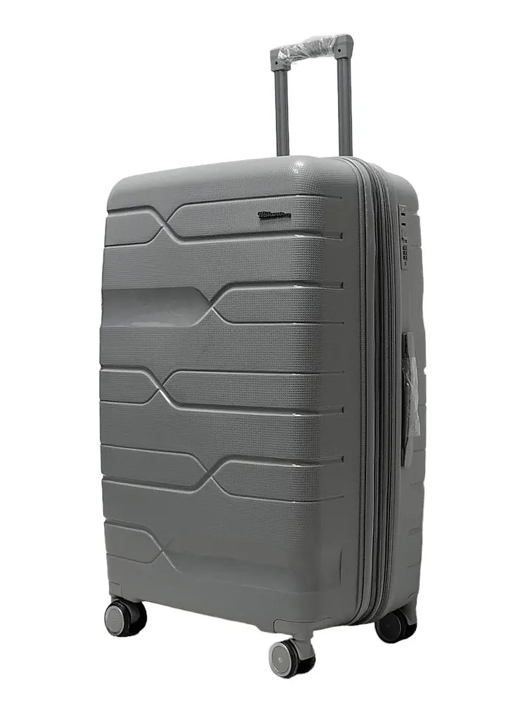Валіза велика L поліпропілен Milano bag 0306 76×49×31см 82л Срібна - фото 2