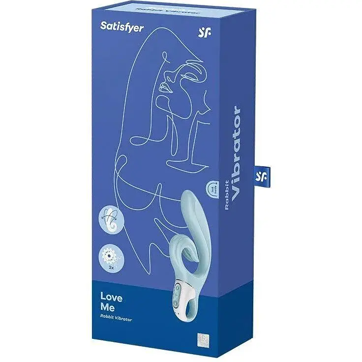 Вібратор-кролик Satisfyer Love Me Блакитний - фото 8