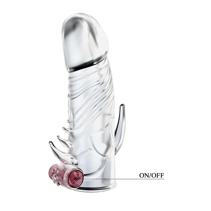Насадка на пеніс із вібрацією Baile Penis Sleeve Vibrating Baile BI-010045Z-2 99118 - фото 3