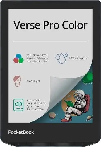 Електронна книга 6" Verse Pro Color, Stormy Sea, WiFi, 1448x1072 (E Ink Carta) PocketBook teh0028657 - фото 2