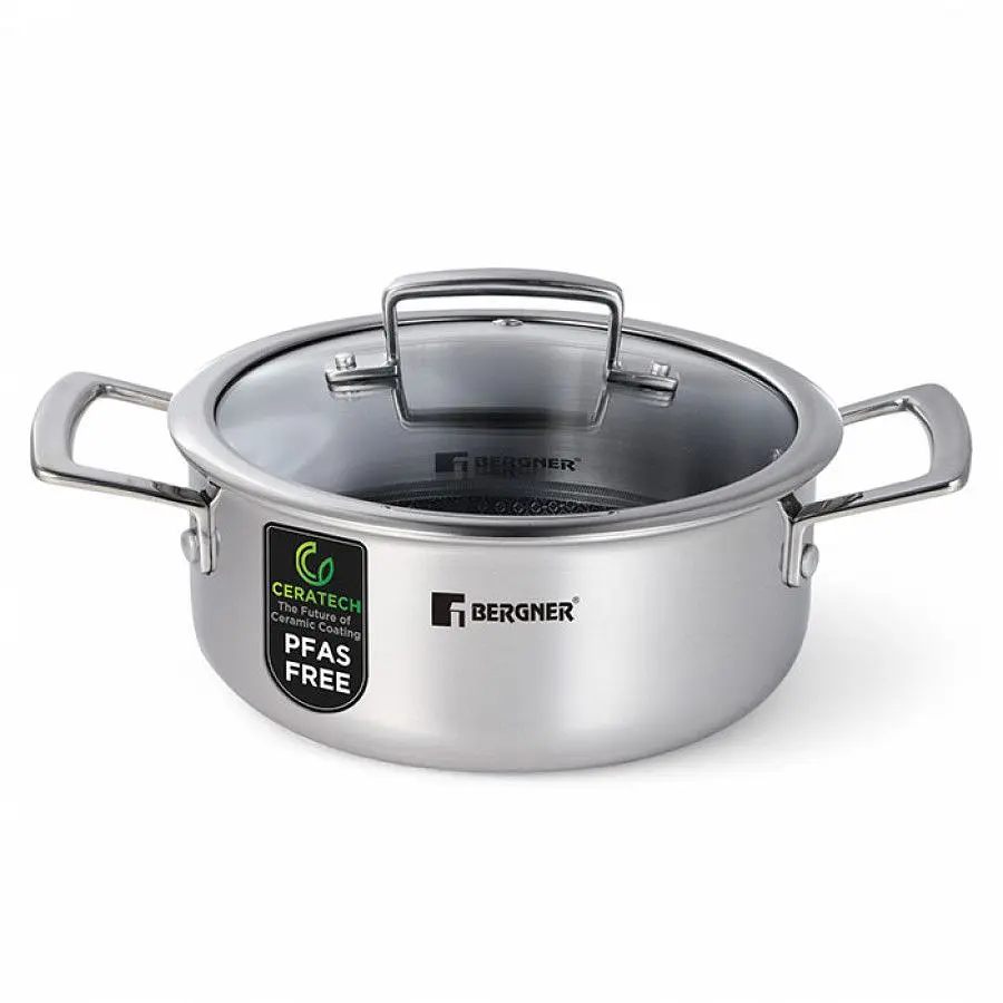 Каструля з кришкою Bergner Steelblue, 20 см