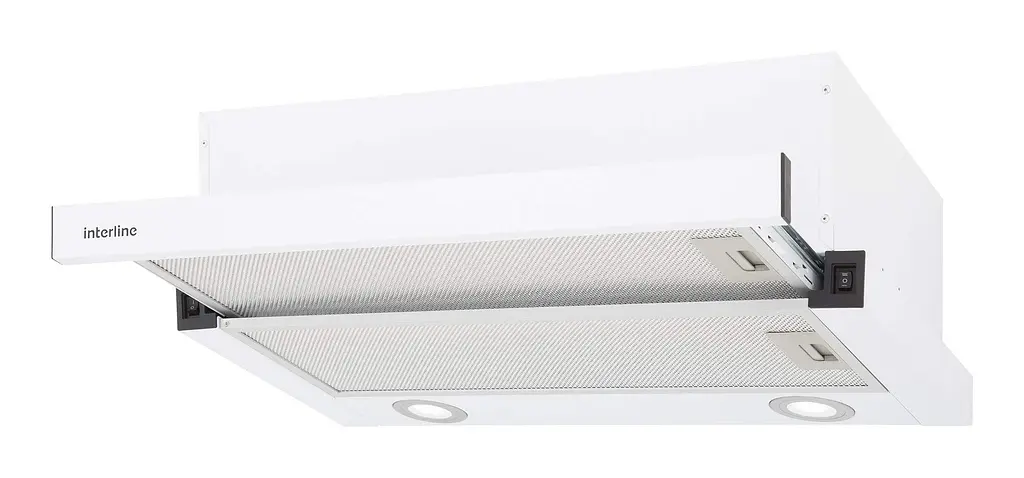 Витяжка Interline SLIM WH A/60/2/T телескоп (60 см 700куб) - фото 2