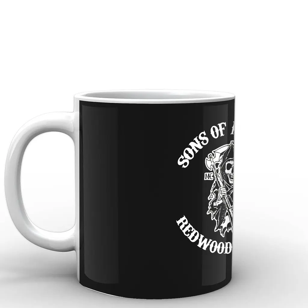 Кухоль GeekLand Сини Анархії Sons of Anarchy емблема SA.002.13 330 мл білий - фото 2