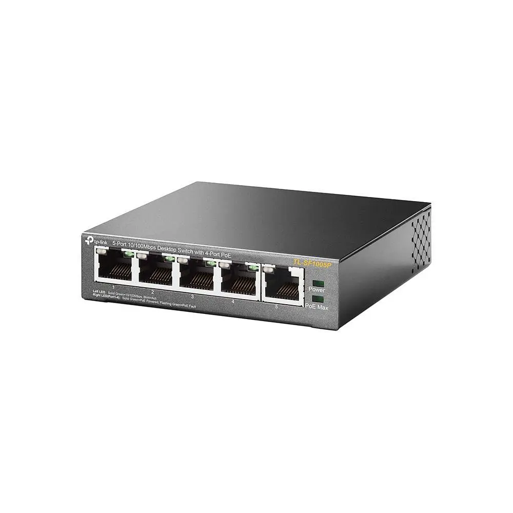Коммутатор NET SWITCH 5PORT 10/100M 4P POE TL-SF1005P TP-LINK - фото 3