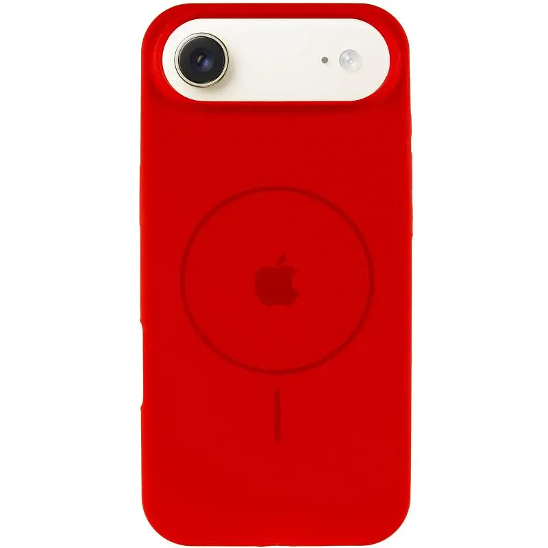 Чехол Epik Silicone Case Full Protective (AA) V2 with MagSafe для Apple iPhone 17 Air (6.5) Красный / Red - фото 2