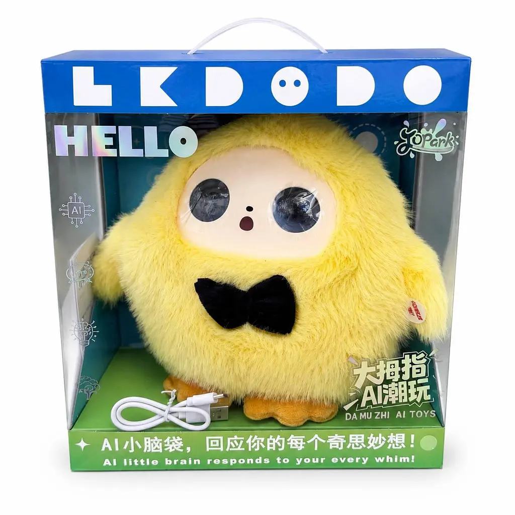Інтерактивна м'яка іграшка Bobo YELLOW Smart AI Plush Toy з голосовим керуванням, Wi-Fi та мобільним застосунком Tuya - фото 6