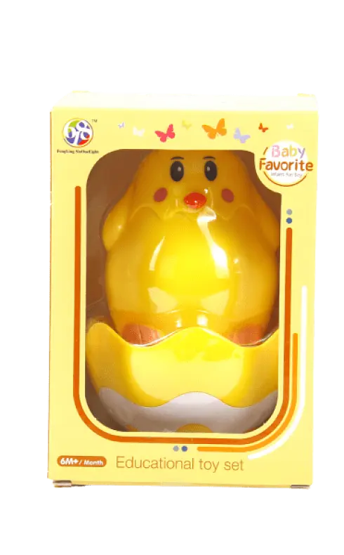 Развивающая игрушка - неваляшка Цыпленок Lindo Желтый - фото 3