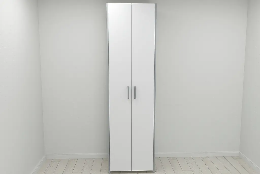 Шафа Гардероб Уні секція 6 серії Конект Ferrum-decor 220x60x50см Сірий метал ДСП Білий 16 мм (FRD-104575) - фото 6