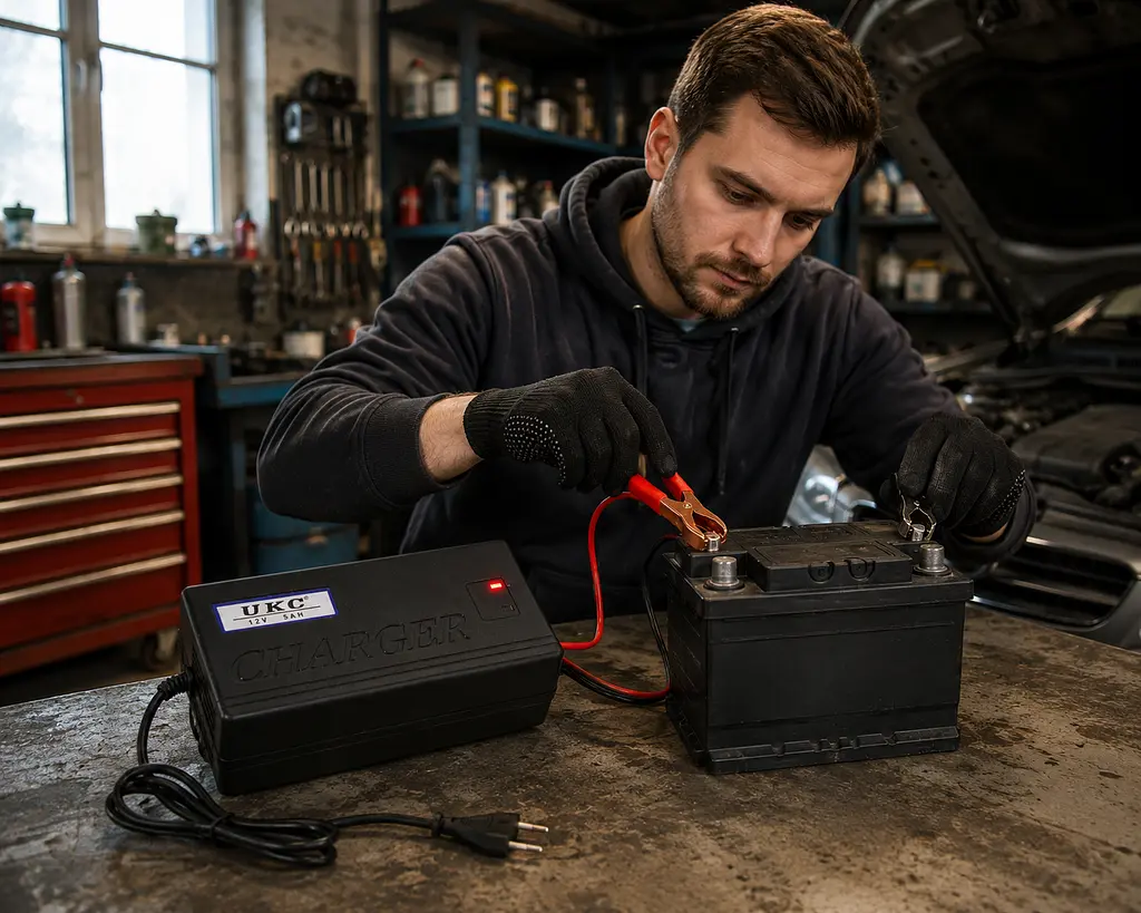 Зарядний пристрій BATTERY CHARGER 5A MA-1205 / Зарядний пристрій автомобільного акумулятора UKC MA-1205 12 V 5A - фото 2