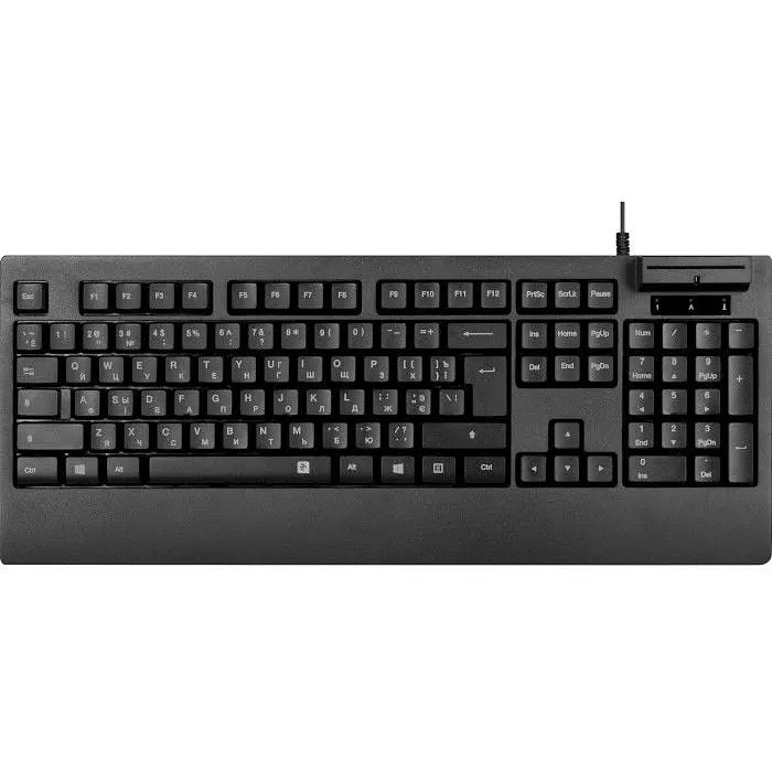Клавіатура бездротова 2E KC1030 Smart Card Black USB (2E-KC1030UB) - фото 3